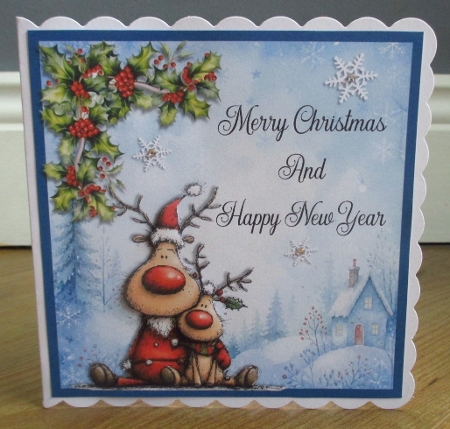 Quirky Christmas Reindeer by Johanna Lambert