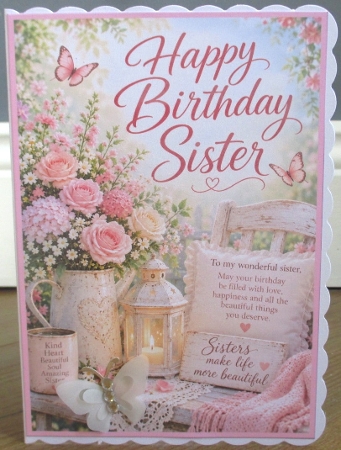 Birthday Sister Card by Johanna Lambert