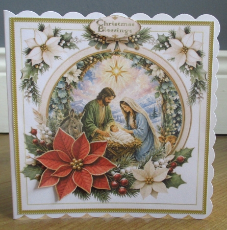 7x7 Blessed nativity choice of four mini kit by Johanna Lambert