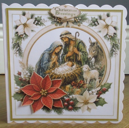 7x7 Blessed nativity choice of four mini kit by Johanna Lambert