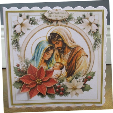 7x7 Blessed nativity choice of four mini kit by Johanna Lambert