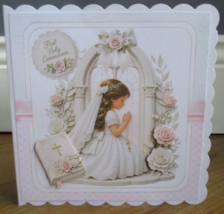 7x7 First holy communion girl choice of four mini kit by Johanna Lambert
