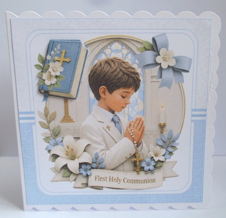 7x7 First holy communion boy choice of three mini kit by Johanna Lambert