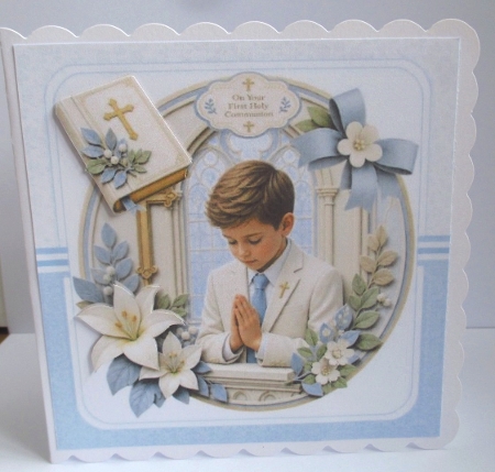 7x7 First holy communion boy choice of three mini kit by Johanna Lambert