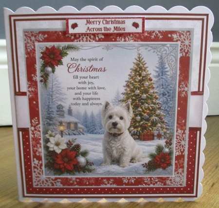CHRISTMAS WESTIE 6X6 5X7 Featured Gallery Photo
