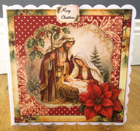Vintage Nativity 7x7  Mini Kit by Johanna Lambert
