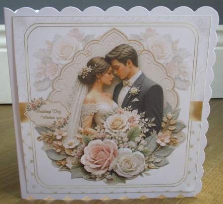 7x7 Elegant wedding couple choice of three mini kit by Johanna Lambert