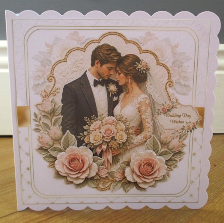 7x7 Elegant wedding couple choice of three mini kit by Johanna Lambert