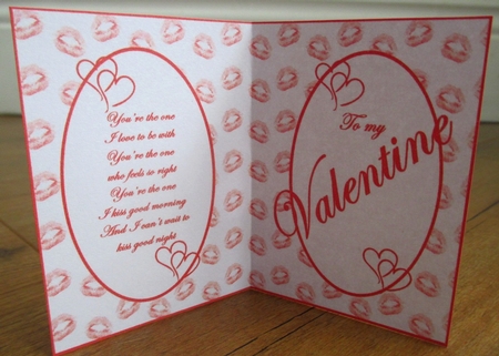 Valentine Kisses Insert by Johanna Lambert
