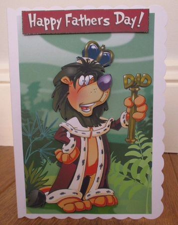 Fathers Day/dad Lion. by Johanna Lambert