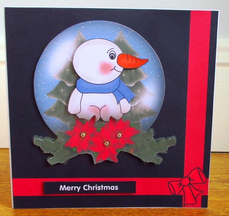 Snowman in a Snowglobe by Johanna Lambert