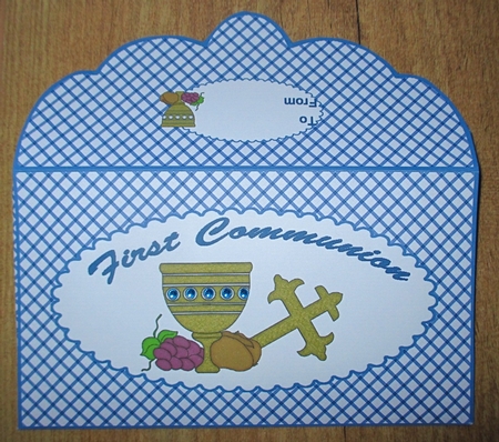 First Communion Moneywallet Blue by Johanna Lambert