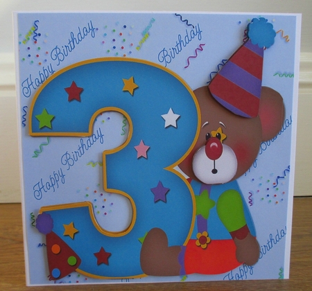 Birthday Bear 3 Yr Old Boy by Johanna Lambert