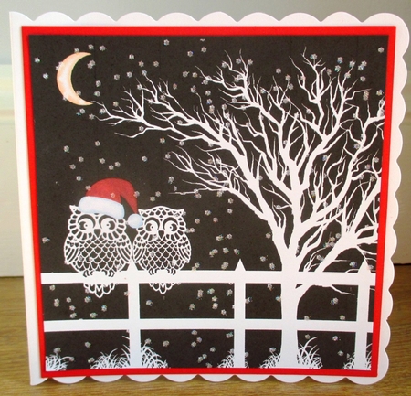 What a Hoot Owl (mr) Card Topper & Bookmark by Johanna Lambert