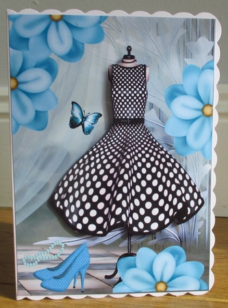 Black & White Polka Dot Dress by Johanna Lambert