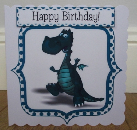 Dino-rific Birthday Card Topper #2 by Johanna Lambert