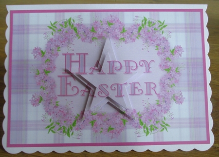 Easter Wisteria Frame Star Pyramid by Johanna Lambert