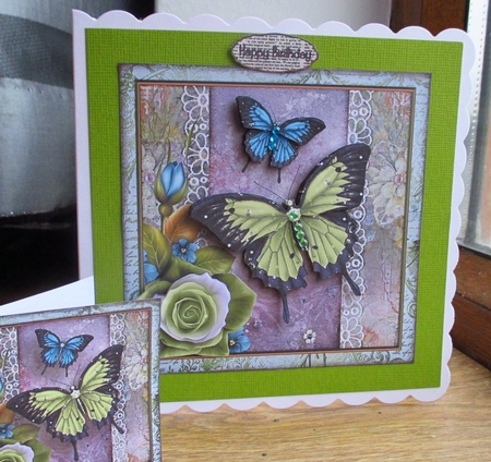 Cardtopper Butterfly 356 by Johanna Lambert