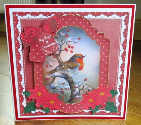 Red Robin My Mum 6in Christmas Step by Step by Johanna Lambert