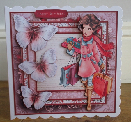 Cardtopper Shoping 558 by Johanna Lambert