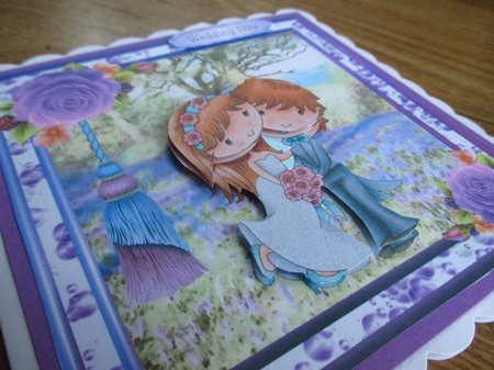 Wedding Couple 8x8 Mini Kit & Decoupage by Johanna Lambert