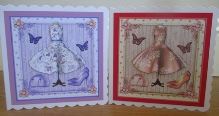 Pretty Dresses Decoupage Toppers 2 by Johanna Lambert