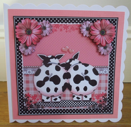 COW 8x8 Card Front Sheet 7 by Johanna Lambert