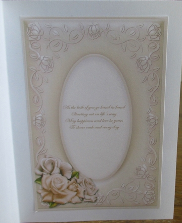 Cream Wedding With Roses Inserts by Johanna Lambert