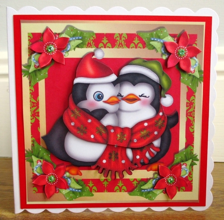 Cuddly Penguins 8x8 Mini Kit by Johanna Lambert