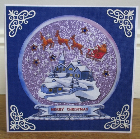 Christmas - Santa Visit - Globe by Johanna Lambert