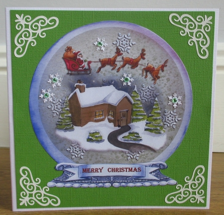 Christmas - Home In The Snow - Globe by Johanna Lambert