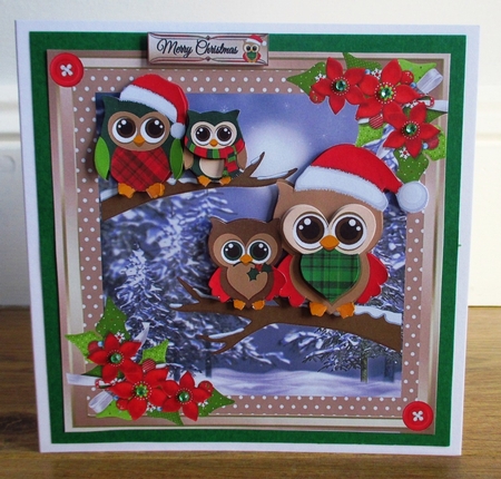 8x8 Cuddly Christmas Owls Mini Kit by Johanna Lambert