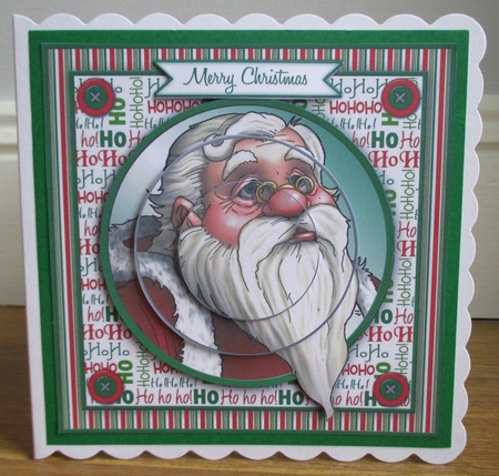 Ho Ho Ho! Cardfront/Topper by Johanna Lambert