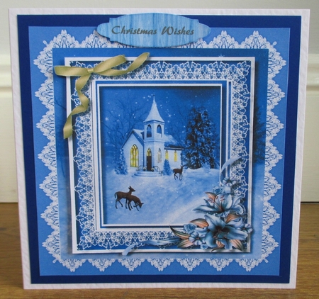 Beautiful Church and Deers   by Johanna Lambert