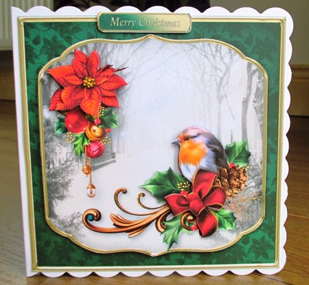 Christmas Snow - Decoupage Card Mini Kit by Johanna Lambert