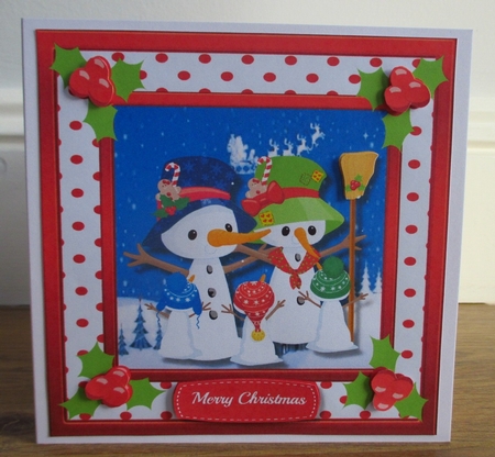 Snowmen Family having Fun by Johanna Lambert