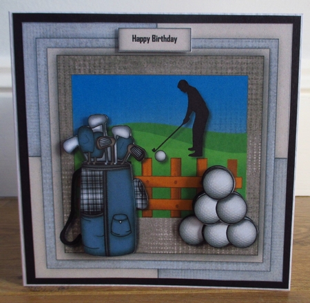 Male Card Golf by Johanna Lambert