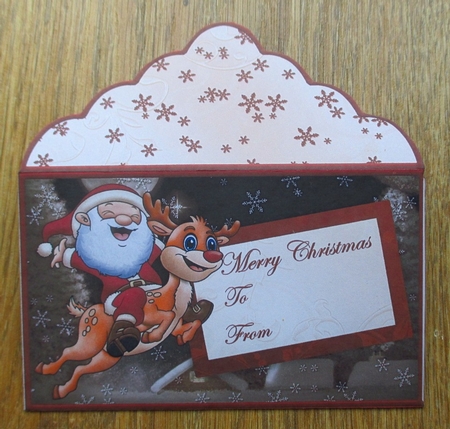 Christmas Money Wallet Gift Voucher Envelope Santas Christmas Flight by Johanna Lambert