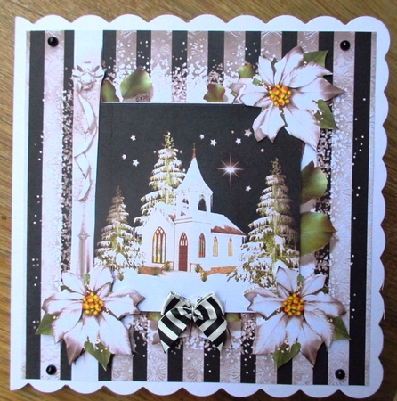 Christmas Winter Church Scene Mini Kit by Johanna Lambert