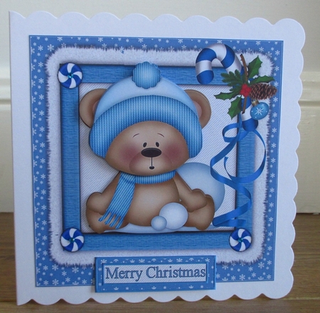 Ted plays snowball blue by Johanna Lambert
