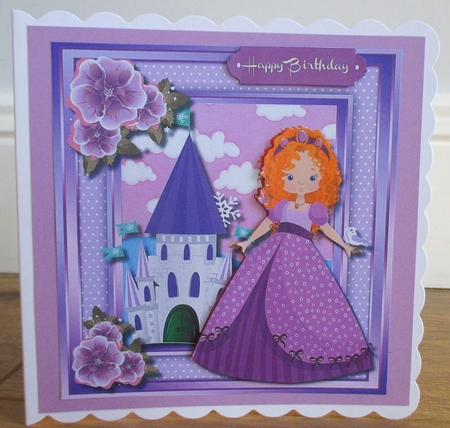 Beaut6iful Princess and Castle  by Johanna Lambert