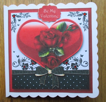 The Gift Of Hearts & Flowers - Valentines 8x8 by Johanna Lambert