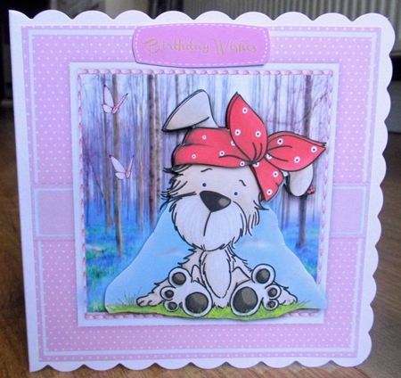 Polka Dot Bella in the Forest by Johanna Lambert