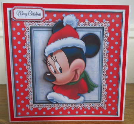 Christmas Minnie Mouse 8x8 Mini Kit by Johanna Lambert