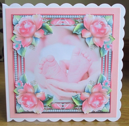 Adorable Baby Girl Toes 8x8 by Johanna Lambert