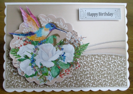 Hummingbird Bouquet Bumper Kit.1 by Johanna Lambert