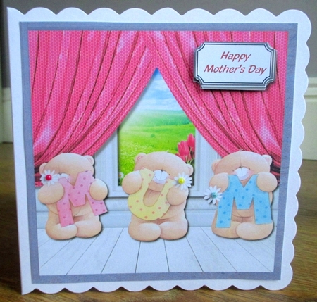 Birthday or Mothers Day Forever friends MUM card topper by Johanna Lambert