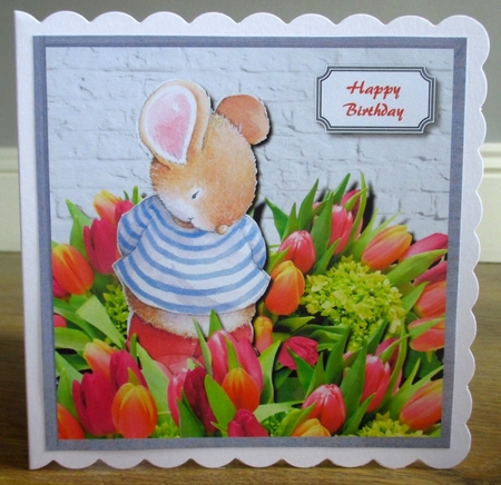 Tiptoe through the tulips mouse by Johanna Lambert