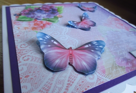 Hydrangeas and Butterflies by Johanna Lambert