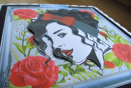 Beautiful Pin Up Girl 8x8 by Johanna Lambert